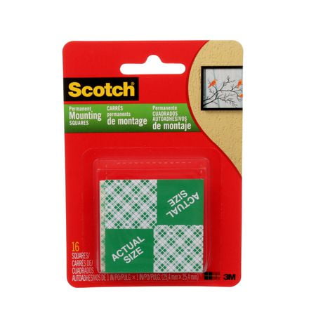 Scotch® Heavy Duty Mounting Squares, 111-ESF
