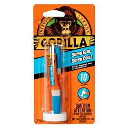 Gorilla Super Glue Gel, Clear, 20g Bottle - Shock Resistant, Quick Dry,  Multi-use, Heat Resistant, Weather Resistant in the Super Glue department  at