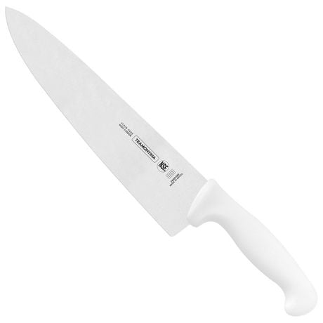 Tramontina Professional 10" Steak Knife with Stainless Steel Blade and White Polypropylene Handle