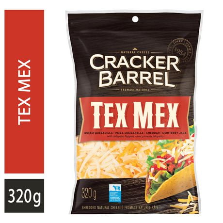 Cracker Barrel Tex Mex Shredded Cheese, 320g