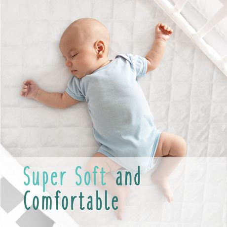 Protege Matelas Pour Lit De Bebe En Bambou Matelasse Et Ajuste Baby Works Walmart Canada