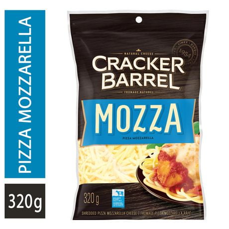 Cracker Barrel Pizza Mozzarella Shredded Cheese, 320g