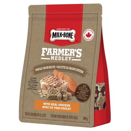 Milk-Bone Farmer's Medley Whole Grain Recipe Real Chicken Dog Treats 340g | Walmart Canada