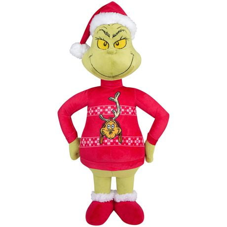 Holiday Greeter-Grinch w/Max Sweater-OPP SM-Dr. Seuss, Holiday Greeter-Grinch w/Max S