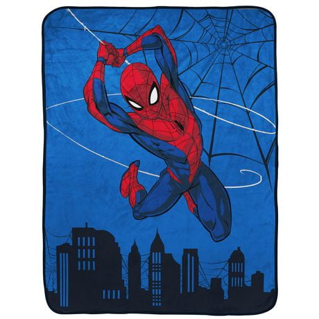 Spider-Man 'Swing' Kids Silk Touch Fleece Throw, 100% Polyester