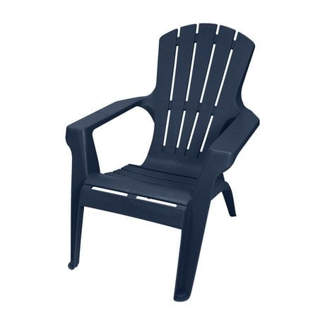 chaise adirondack Gracious Living, bleue chaise de terrasse