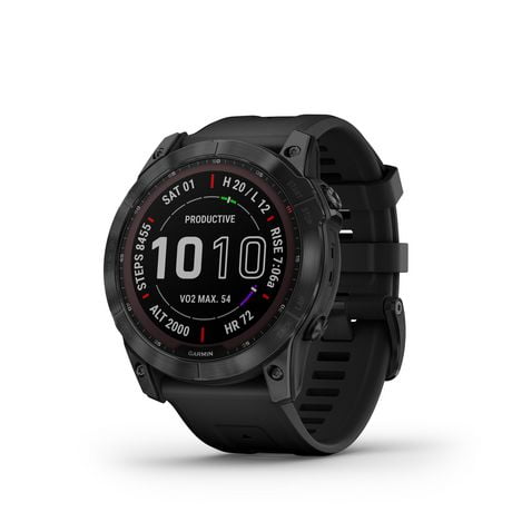 Garmin fenix 7X Sapphire Solar Charging GPS Smartwatch Steel and Fitness Tracker with Incident Detection