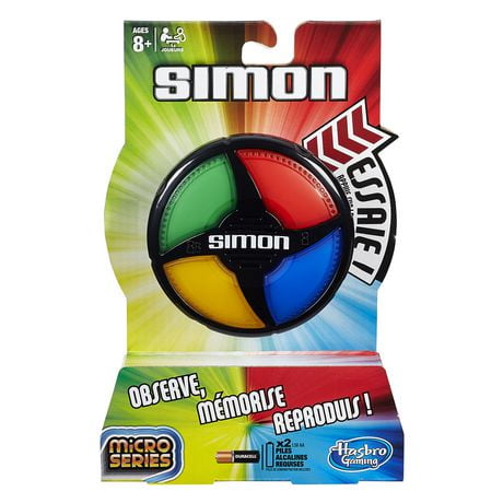 Jeu Simon Micro Series de Hasbro Gaming Version française À partir de 8&nbsp;ans