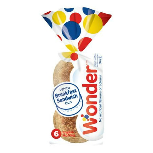 Wonder Blanc Muffins anglais par 6, 342g