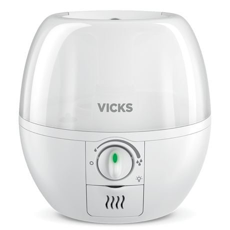 Vicks VUL500C 3-in-1 SleepyTimeᵀᴹ Ultrasonic Humidifier Diffuser Night-Light, 7 Night-Light Colours