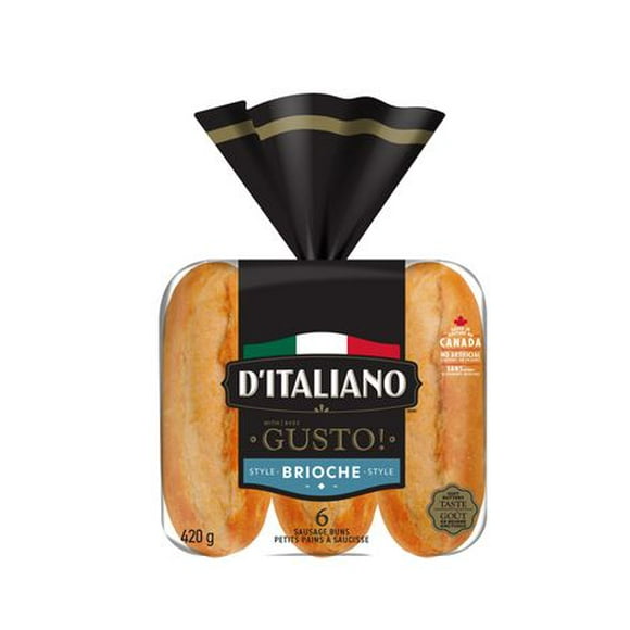 D'Italiano Gusto Sausage buns, 6ct, 420g