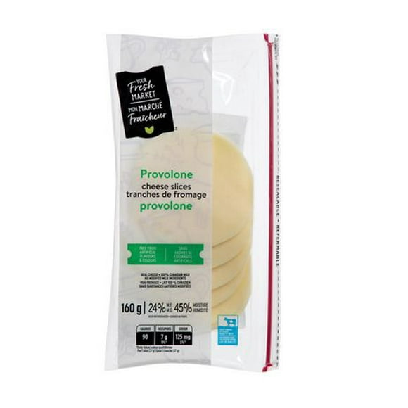 Your Fresh Market Provolone Cheese Slices, 160 g
