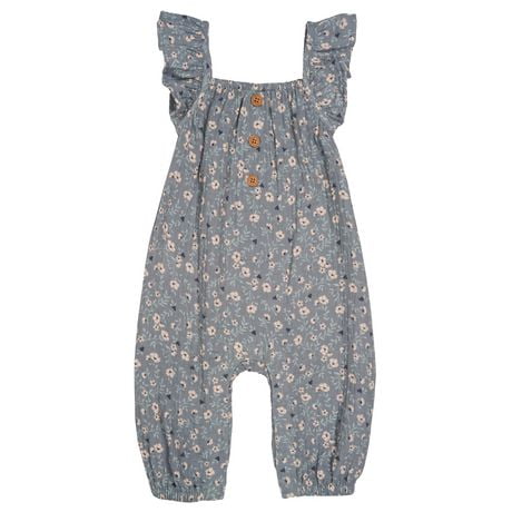 Modern Moments by Gerber - Long Leg Romper - Floral, Sizes: 0-3M to 24M