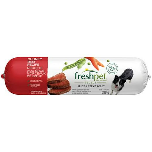 Freshpet Select Chunky Beef Recipe with Vegetables and Brown Rice Dry Dog Food, 680 g