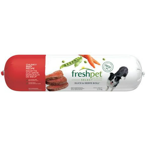 Freshpet Select Adult Dogs with Chunky Beef/Vegetable And Rice Dog Food, 2.73 Kg, Freshpet select adult beef, vegetable, and rice recipe is formulated to meet the nutritional levels established by the aafco dog food nutrient profiles for all life stages.