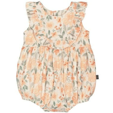 Modern Moments by Gerber - Bubble Romper - Floral, Sizes: 0-3M to 24M