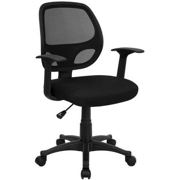Nicer Furniture Mid-Back Black Mesh Computer Chair