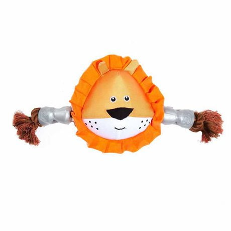 Silver Paw Crusha Lion Head Double Rope Dog Toy | Walmart Canada