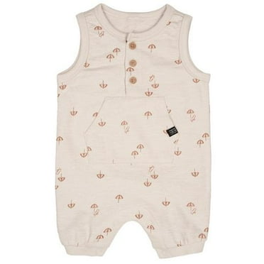 Modern Moments by Gerber - Baby - Sleeveless Romper - Umbrellas, Sizes: 0-3M to 24M