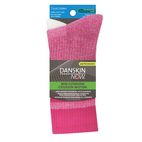 Danskin Now Women's 3pk Crew Socks | Walmart Canada