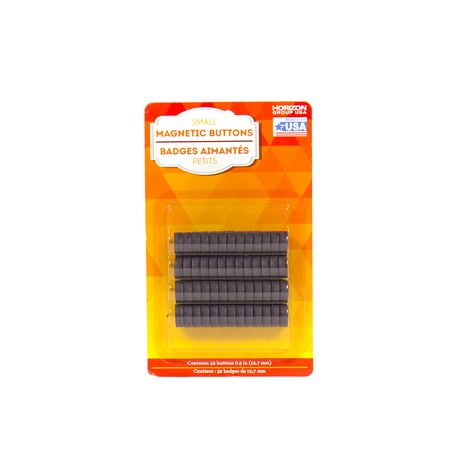 Small Magnetic Buttons by Horizon Group USA, 52 small magnets, 0.5 inches in size