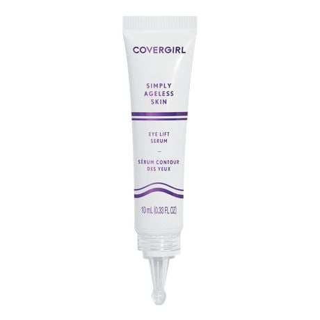 COVERGIRL Simply Ageless Eye Lift Serum, reduces the appearance of fine lines, wrinkles and puffiness, tighter skin, doesn't crack, 100% Cruelty-Free, Eye lifting serum.