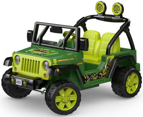 Power Wheels Nickelodeon Teenage Mutant Ninja Turtles Jeep Wrangler ...