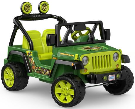 Power Wheels Nickelodeon Teenage Mutant Ninja Turtles Jeep Wrangler ...
