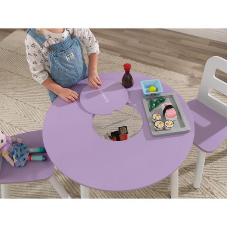 kidkraft round storage table