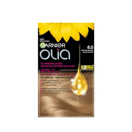 Coloration permanente optimisée par l'huile pour les cheveux sans ammoniaque Olia de Garnier, 1 unité 1 unité