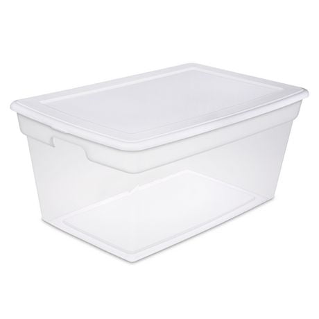 Sterilite 85L Storage Box- White, 85L