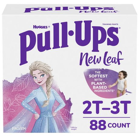 Pull-Ups New Leaf Potty Training Pants, Economy plus - Girls, Size: 2T-5T | 88-66 Count