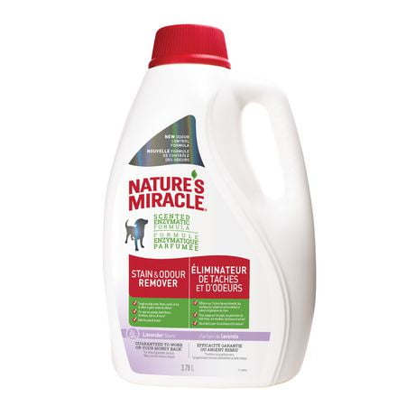 Nature's Miracle Stain & Odour Remover with Lavender Scent for Dogs, 3.78L