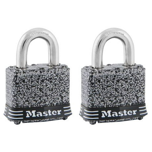 Master Lock 380TDMC Wide Rust-Oleum® Certified Laminated Steel Pin Tumbler Padlock; 2 Pack