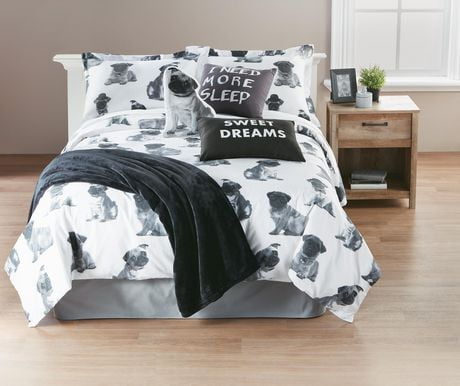 Hometrends Pug Duvet Cover Set Walmart Canada