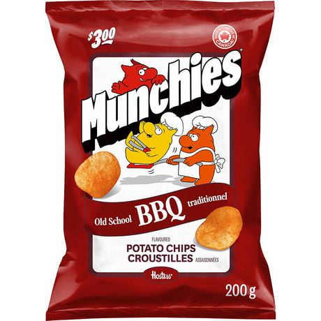 Munchies Old School BBQ Flavoured Potato Chips, 200 g.