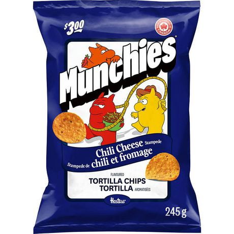 Munchies Chili Cheese Stampede Flavoured Tortilla Chips, 245 g.