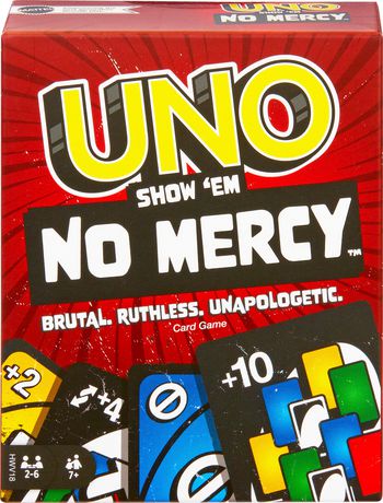 Tin Box* Mattel Games UNO Show em No Mercy Card Game