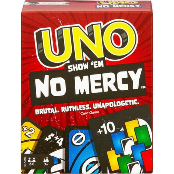 UNO Show ‘em No Mercy Jeu de cartes pour enfants et adultes Âges 7+