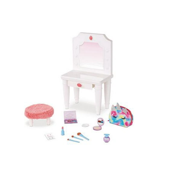 My Life As Vanity Table Play Set for 18" Dolls, 12 Pieces Included