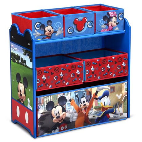 Mickey Mouse 6 Bin Design and Store Toy Organizer by Delta Children