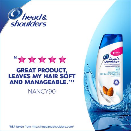 Head And Shoulders Dry Scalp Care With Almond Oil 2 In 1 Anti Dandruff Shampoo Conditioner