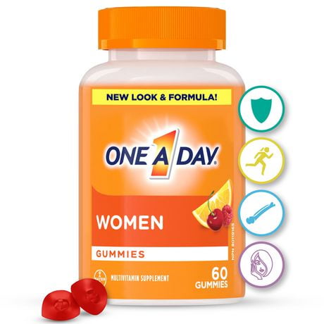 One A Day Women's Multivitamin Gummies - Daily Gummy Vitamins For Women With Vitamins A, C, D And Zinc To Support Immune Function, Biotin For Healthy Hair, Skin And Nails, And More, 60 Gummies