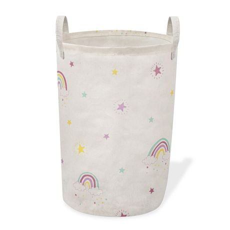 Safdie & Co. Printed Foldable Laundry Basket Rainbow