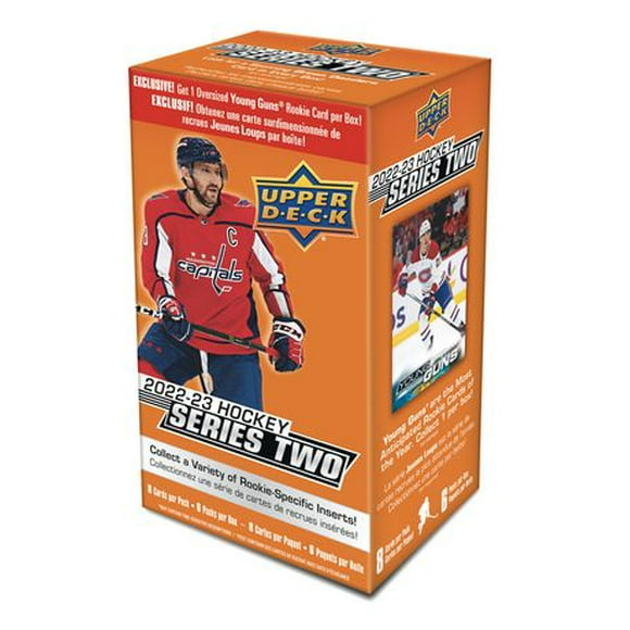 Boîte de Blaster de Hockey Upper Deck Série 2 2022-23| Jeunes Armes Surdimensionnées Exclusives de Walmart