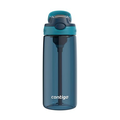 Contigo Kids Cleanable AUTOSPOUT Water Bottle 20oz, Blueberry with Juniper, 20oz/591mL, BPA Free