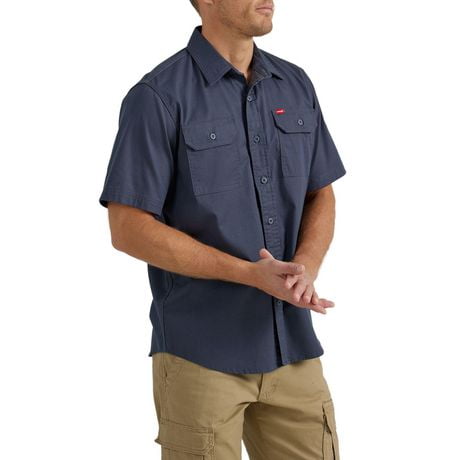 Short Sleeve Foundation River Solid Twill Relaxed Fit Shirt