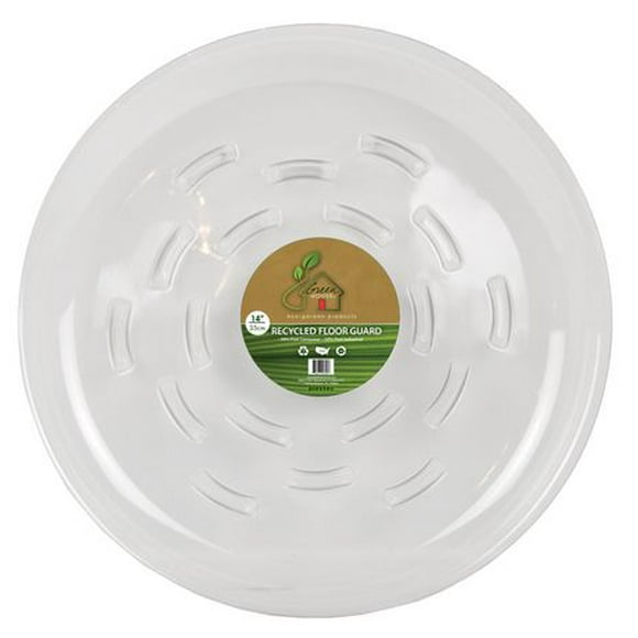 Soucoupe recyclée Floor Guard de Plastec de 30,5 cm (12 po) Permet de soutenir les plantes et de protéger les sols