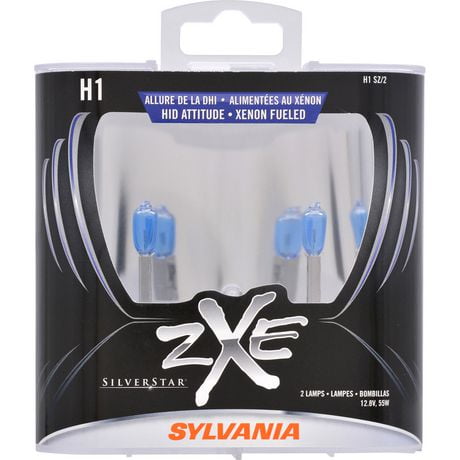 SYLVANIA H1 Silverstar Zxe Halogen Headlight, Pack of 2