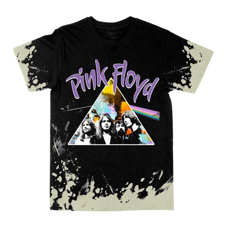 Pink Floyd The Dark Side of the Moon Group Prism Bleach T-shirt noir